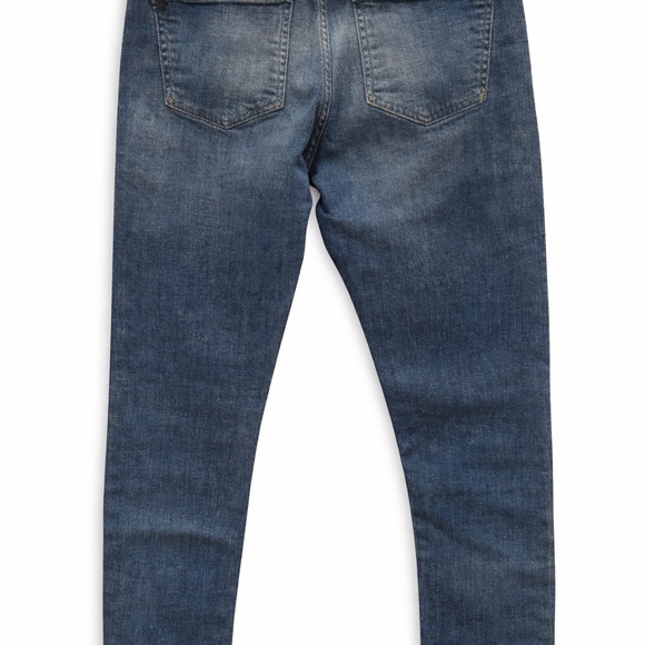 Pilcro & Letterpress Slim Boyfriend Jeans Size 27 Anthropologie Patchwork Knees - Picture 4 of 9